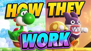 How Yoshi & Nabbit Work in Super Mario Bros Wonder | All 12 Character Differences