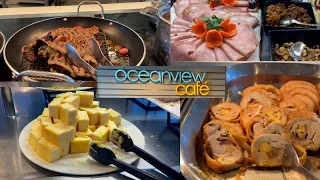 Celebrity Cruise Buffet Food at lunchtime - Oceanview Cafe on Celebrity Equinox