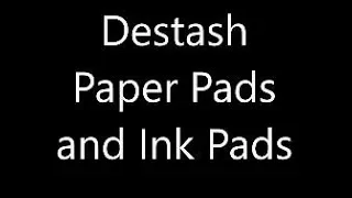V788 DESTASH - Small Paper Pads, Inks and More -2 LOTS - SOLD