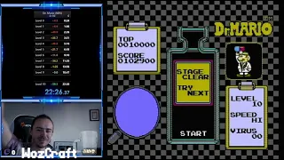 Dr. Mario - Speed Run - Level 0-10 - 22:36:37 (99th)