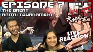 BAKI NETFLIX SEASON 2 EP. 7 LIVE REACTION "YUJIRO VS KAIOH KAKU: POWER VS TECHNIQUE!"