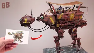 Kitbashing a Walker diorama for Beyond the Blight feat. TZ Audio Stellar X2