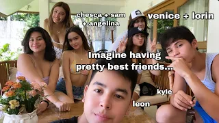 Kyle Echarri, Leon Barretto, Cruz + Gutierrez Sisters all hang out together and film TikToks