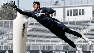 Thibaut Courtois Real Madrid Goalkeeper Training