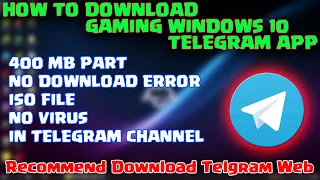 How To Download Ghost Spectre Gaming Windows 10 | 400MB Part In Telegram | Gaming Windows 10