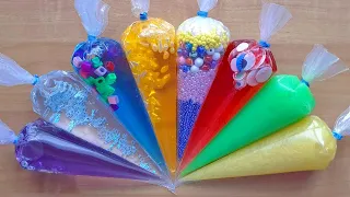 Making Crunchy Slime with Piping Bags #288