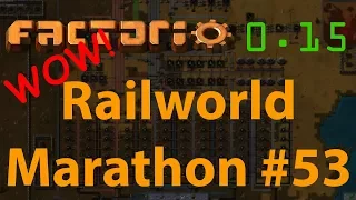 Factorio Railworld Marathon #53 - robot smelting