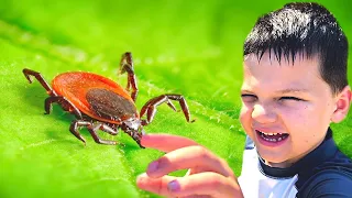 BUG HUNT in the RAin! Caleb & Mommy Look for Bugs in the Backyard!