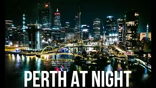 Perth City at Night Cinematic 4K