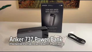 TechTalk: Anker 737 Power Bank 140 W High-Speed Input and Output PowerCore 24K