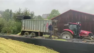 Ферма в Германии.Заготовка силоса .