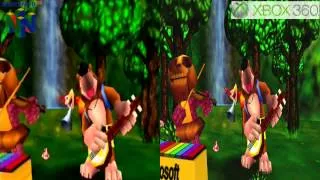 Banjo Kazooie Comparison Intro (N64/Xbox 360)