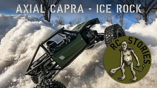 Ice Rock - Tiny RC Stories - Axial Capra and Traxxas TRX 4 Defender - Snow and Rock Crawling
