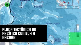 Placa tectônica do Pacífico começa a rachar