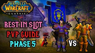 WOW Classic - Warrior Best in slot PVP Guide for Phase 5