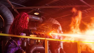 Titans 3x08 Explosion at the old pumping station. Ending scene