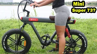 Cheapest Electric Bike (Moped Style) on Amazon - DYU V8 E-Bike Review - A Mini SUPER 73 - 28 MPH