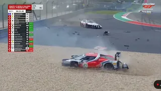 Hard Crash- 2023 Fanatec GT World Challenge @ COTA