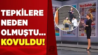 Sandalyeye oturup tehditler savuran şahıs sınır dışı edildi | A Haber