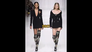 Gigi Hadid and Binx Walton 2015 vs 2017 #gigihadid #binxwalton #runway #models #shortsfeed #2023