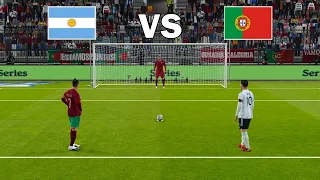 C.RONALDO vs L.MESSI | Penalty Shootout | Portugal vs Argentina | eFootball PES Gameplay