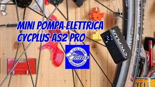 Test della piccola pompa elettrica Cycplus AS2 Pro