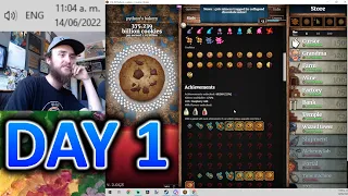 Cookie Clicker 100% Speedrun : Day 1