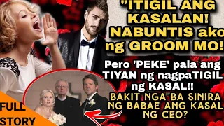 ITIGIL ANG KASAL.BUNTIS AKO AT ANG GROOM ANG AMA! PERO PEKE PALA ANG TIYAN NG DALAGA. FAKE PREGNANT