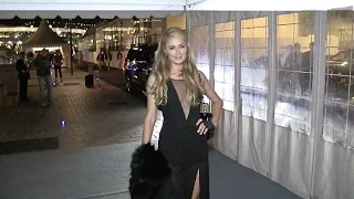 Paris Hilton arrives at a Boat Party in Cannes