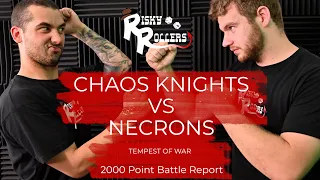 Ep.15: Chaos Knights vs Necrons 2000pts *NEW* Tempest of War Warhammer 40k Battle Report