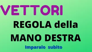 Regola della mano destra nel prodotto vettoriale: come trovare il verso e la direzione