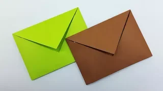 Paper Envelope easy making without Glue or Tape | DIY Crafts (Origami Envelope)