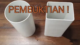 cara mudah merubah bentuk pipa pvc menjadi kotak ( It's very easy to turn a PVC pipe into a box )