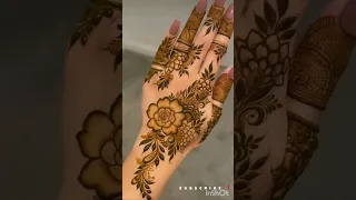 Rose mehndi design #mehendi #shortvideo #front and back