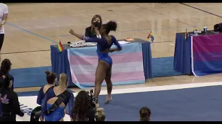 Nia Dennis Floor UCLA vs SJSU 2021 9.925