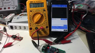 Battery voltage meter by Bluetooth CC2541 + arduino