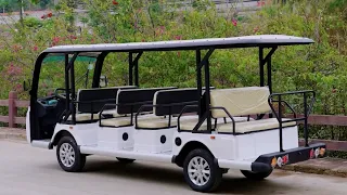 72V 7.5kw electric 14 seat sightseeing bus.