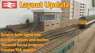 Layout Update Summer 2022 | signal box, gardens, houses, plants and new rolling stock