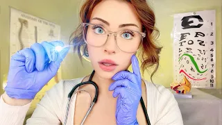 ASMR Français Examen Nerf Crânien mais RIEN ne va chez TOI ♡ yeux, oreilles, Cranial Nerve Médical