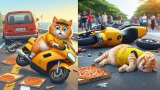 Pizza Cat's Story - Cat Sad Story😭😭 #cat #kitten #cute #cutecats #funny #fyp #viralvideo #trending