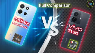 Infinix Note 30 5G Vs Vivo T1 5G || Full Comparison ⚡ || Who is Best Phones 🤩