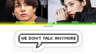 BTS Jungkook (정국)) - We don't talk anymore (Bts and You - 8th Member) (Color Coded Lyrics Eng)