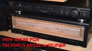 How to install VU lamps into Technics SE-A900s Amplifier with XAMR131 Bulbs A909 A1000 A1010 CA1060