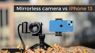 iPhone 13 vs Mirrorless camera! How good is the newest iPhone? iPhone 13 or Sony A5100 for vlogging?