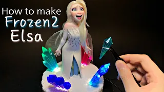 How to make Frozen 2 Elsa with clay(Disney)