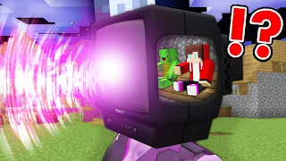 JJ and Mikey MIND CONTROL TV Woman SKIBIDI TOILET in Minecraft Challenge - Maizen JJ and Mikey