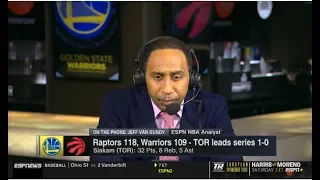 ESPN FIRST TAKE | Stephen A. Smith Raptors 118,Warriors 109-TOR leads series 1-0