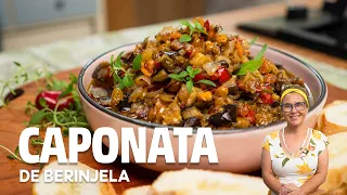 👉 MINHA FAMOSA CAPONATA DE BERINJELA, IDEAL PARA PETISCOS E COMO ENTRADINHA NO SEU JANTAR. APRECIE!