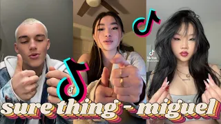 if u be the cash, i'll be the rubber band, u be the match ~ sure thing ♡ miguel ♧ tiktok compilation