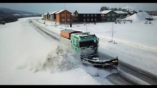 HD - The Snowplower - Brøytefilm - Snowplowing movie Norway 2018 - K70 - DJI - Gopro